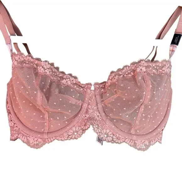 Victorias Secret Dream Angels Push Up No Padding Unlined Bra 32DDD Ginger New